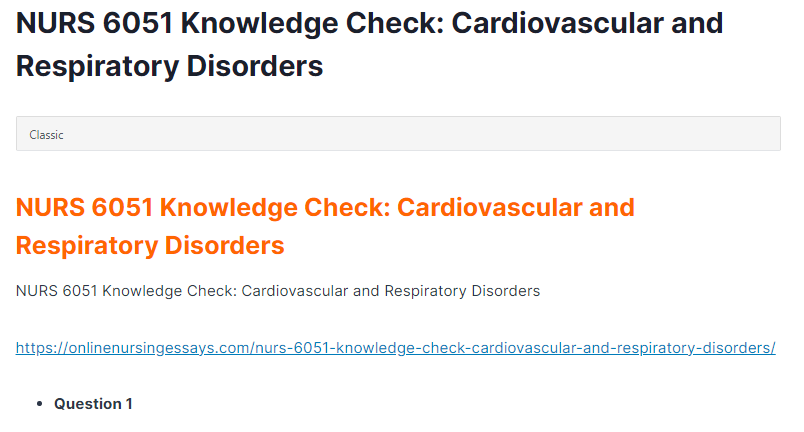 nurs 6051 knowledge check: cardiovascular and respiratory disorders