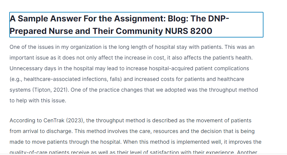Blog The DNP-Prepared Nurse and Their Community NURS 8200