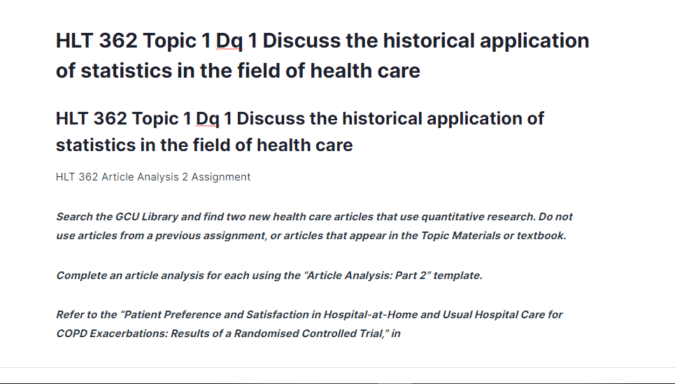 HLT 362 Topic 1 Dq 1 Discuss the historical application of statistics in the field of health careintroduction-for-physiology-of-frog-skeletal-muscle-lab-report/