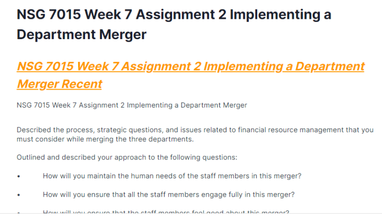 nsg 7015 week 1 assignment 3 resource utilization in nursing