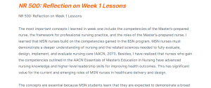 NR 500 Reflection on Week 1 Lessons