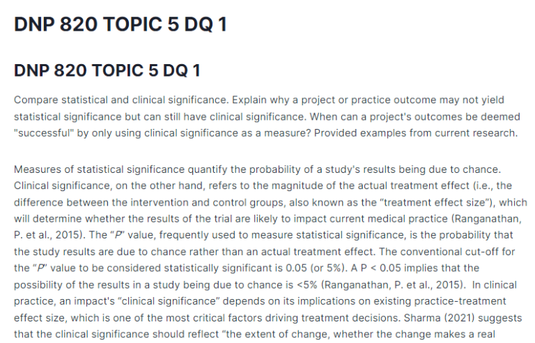 DNP 820 TOPIC 5 DQ 1